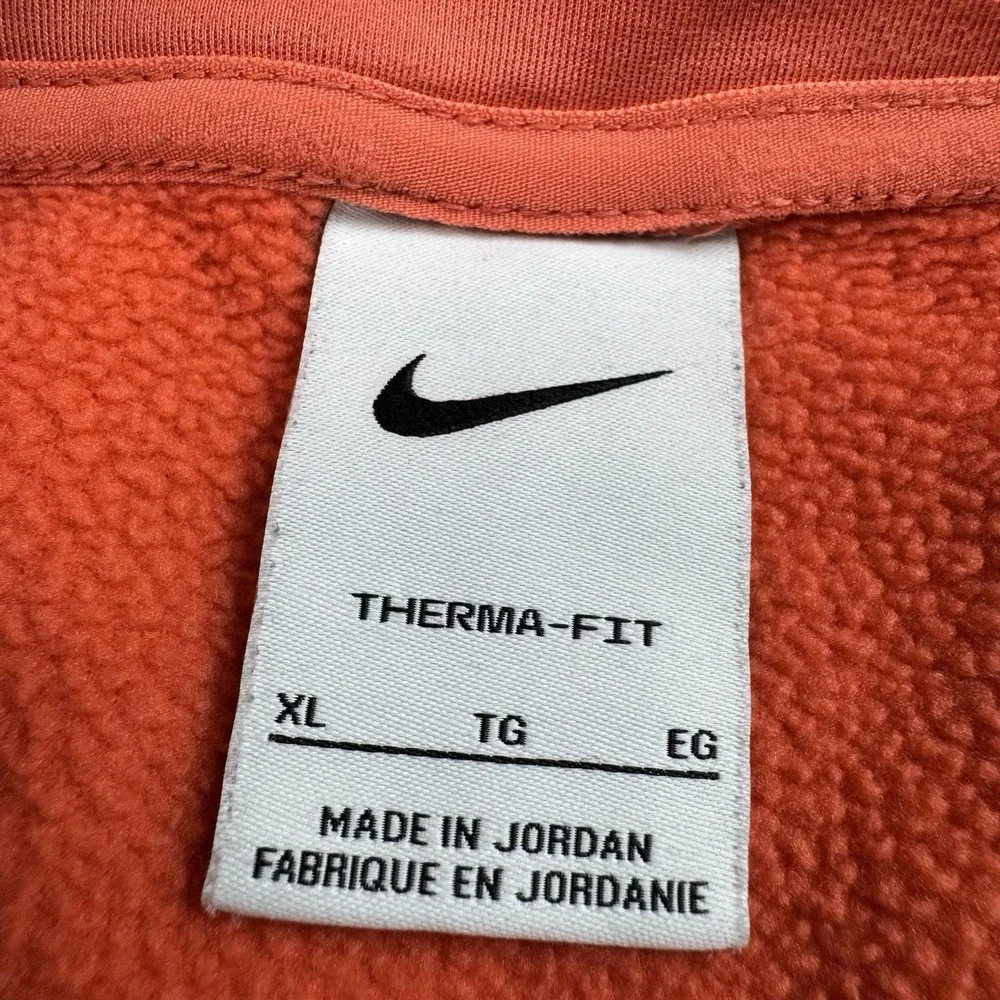 Nike Jacket Womens XL Pullover Mock Neck Therma Zip Oversized Training Pink